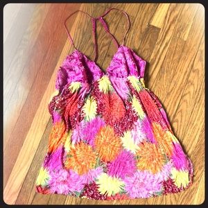 Free People Multi-color Floral Top
